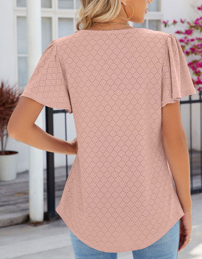 Square Neck Loose Blouses