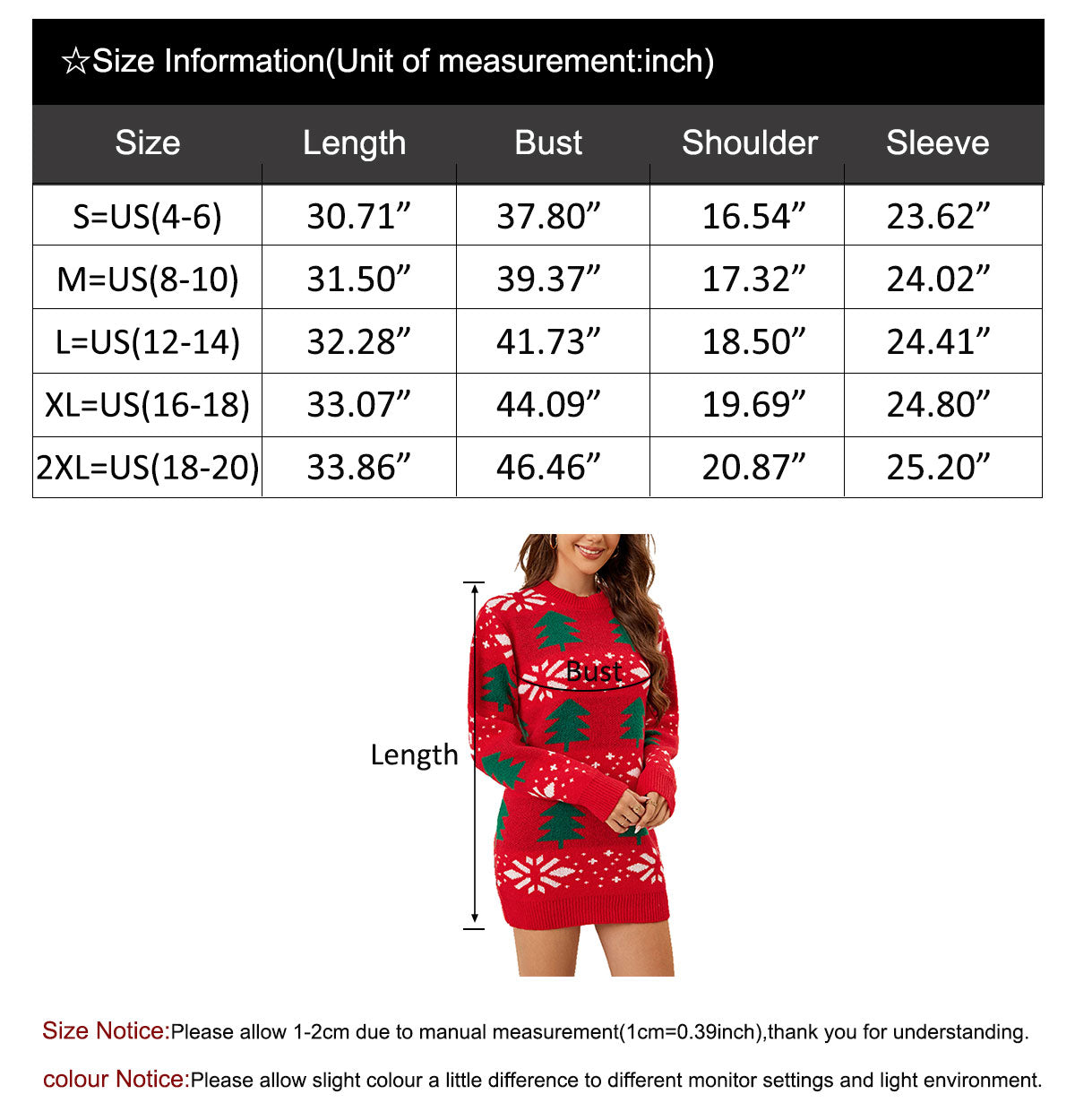 Christmas Trees Pattern Dress