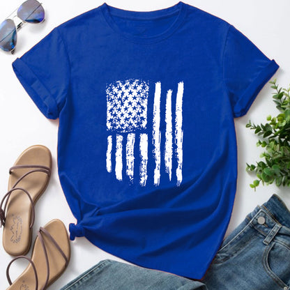 Patriotic Flag Stripes Blouse