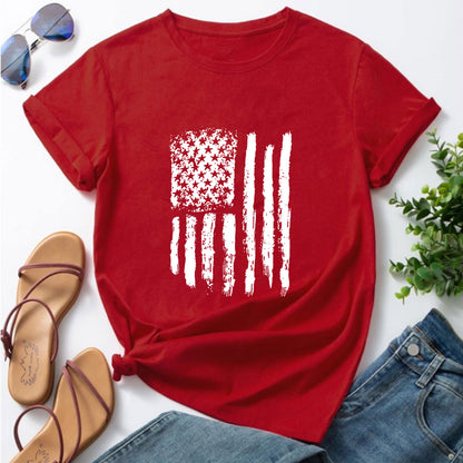 Patriotic Flag Stripes Blouse