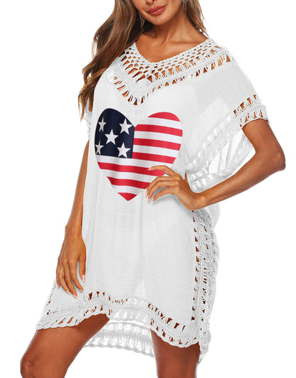 V Neck Loose Swimwear Bathing Suit Cover Up