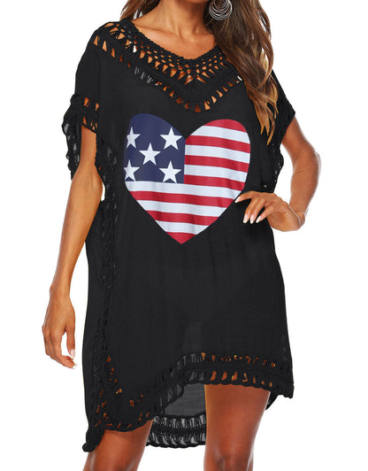 V Neck Loose Swimwear Bathing Suit Cover Up