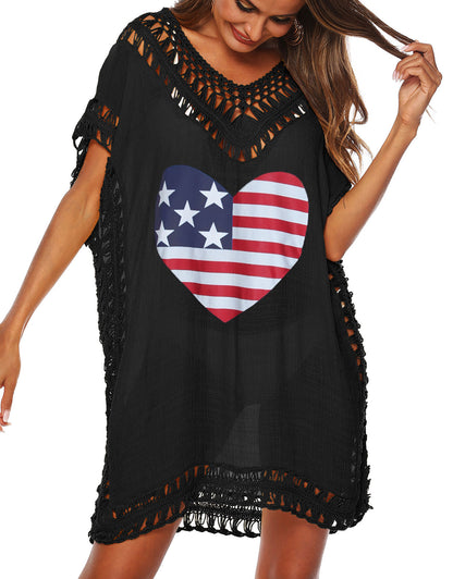 V Neck Loose Swimwear Bathing Suit Cover Up