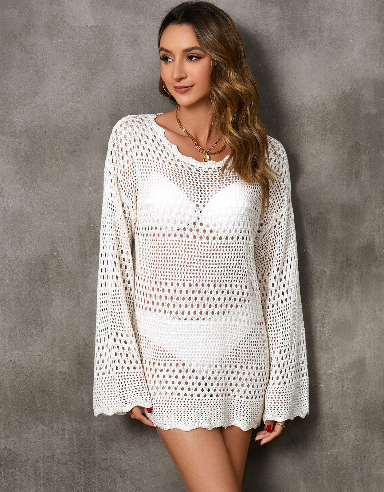 Cute Crochet Cover Ups Dress