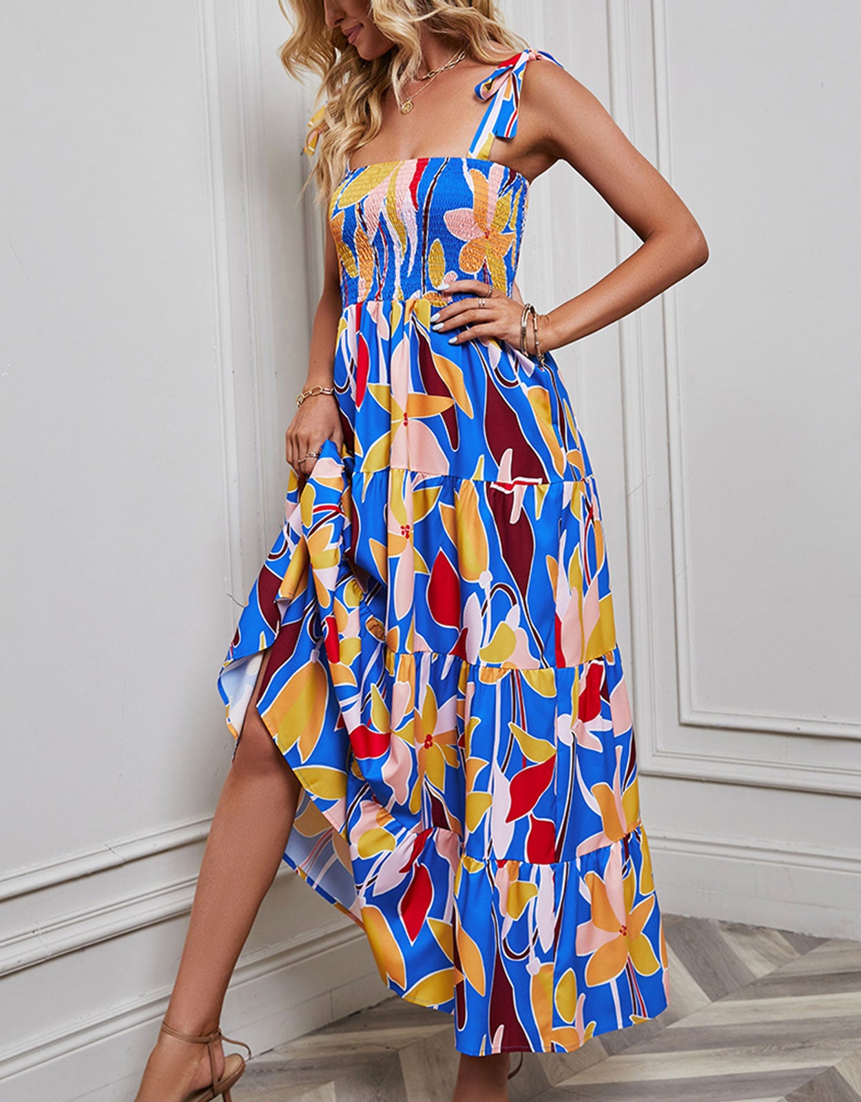 Printed Colorful Maxi Dress