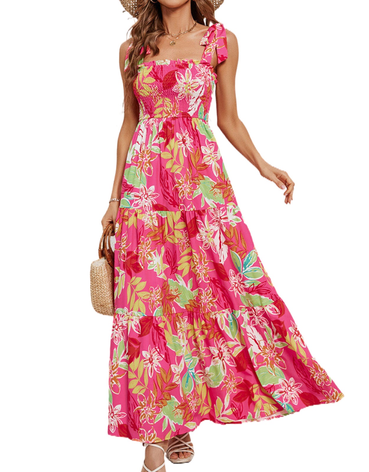 Printed Colorful Long Maxi Dress