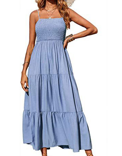 Sleeveless Strapless Swing Dress