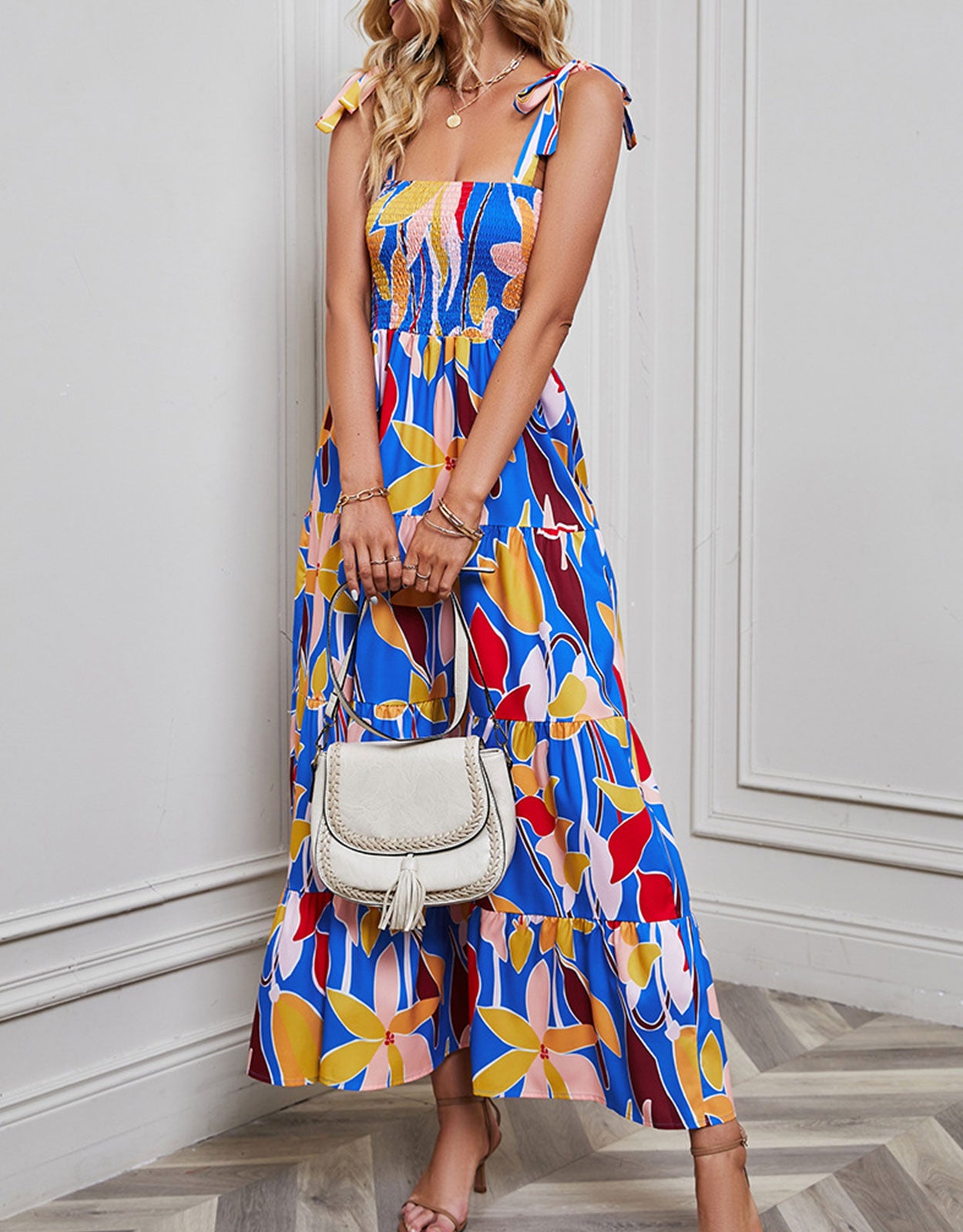 Printed Colorful Maxi Dress