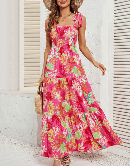 Printed Colorful Long Maxi Dress