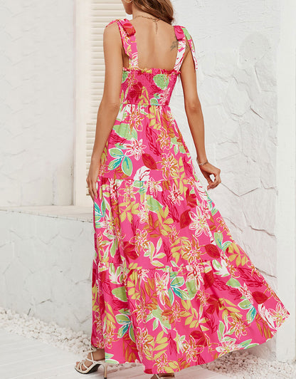 Printed Colorful Long Maxi Dress