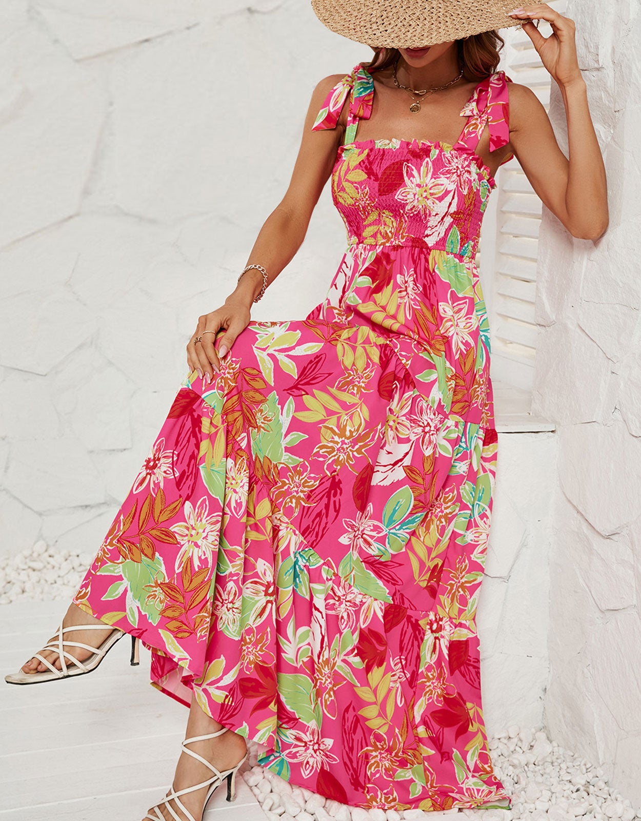 Printed Colorful Long Maxi Dress