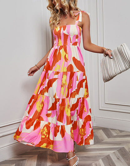 Printed Colorful Maxi Dress