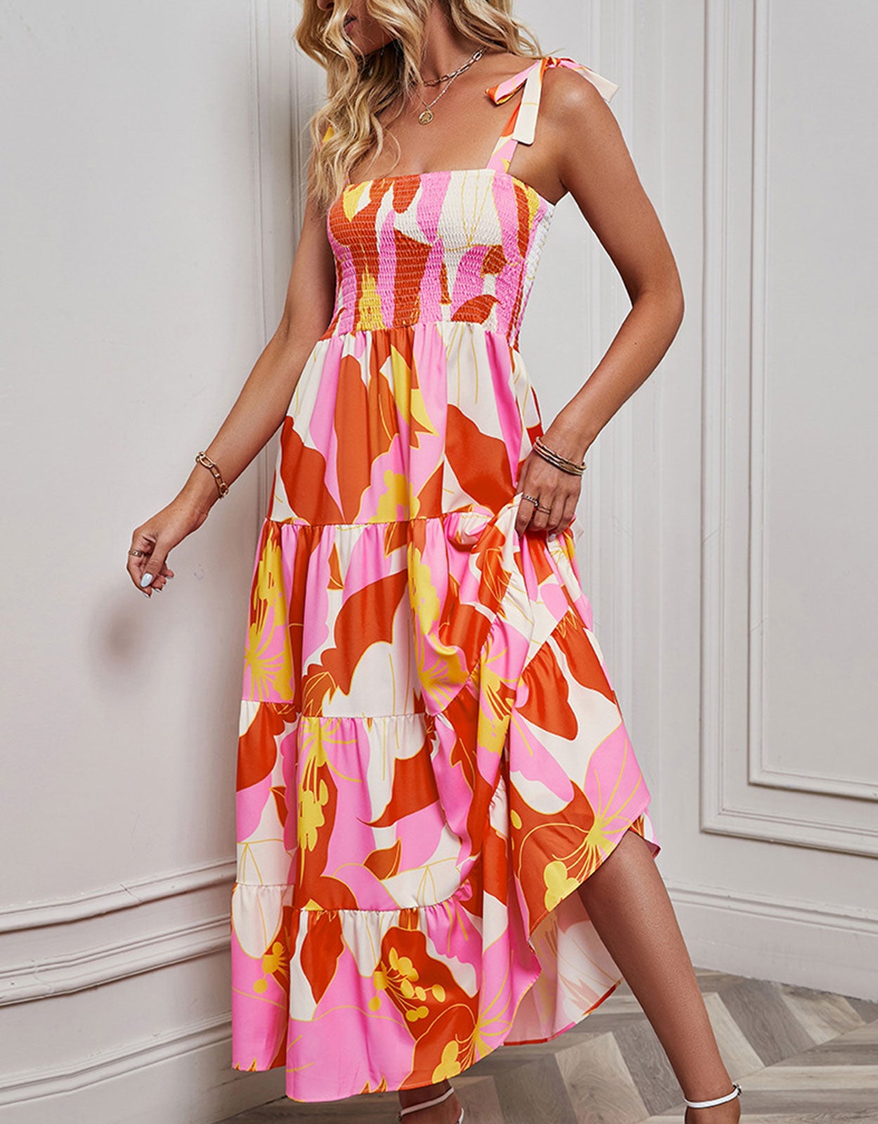 Printed Colorful Maxi Dress