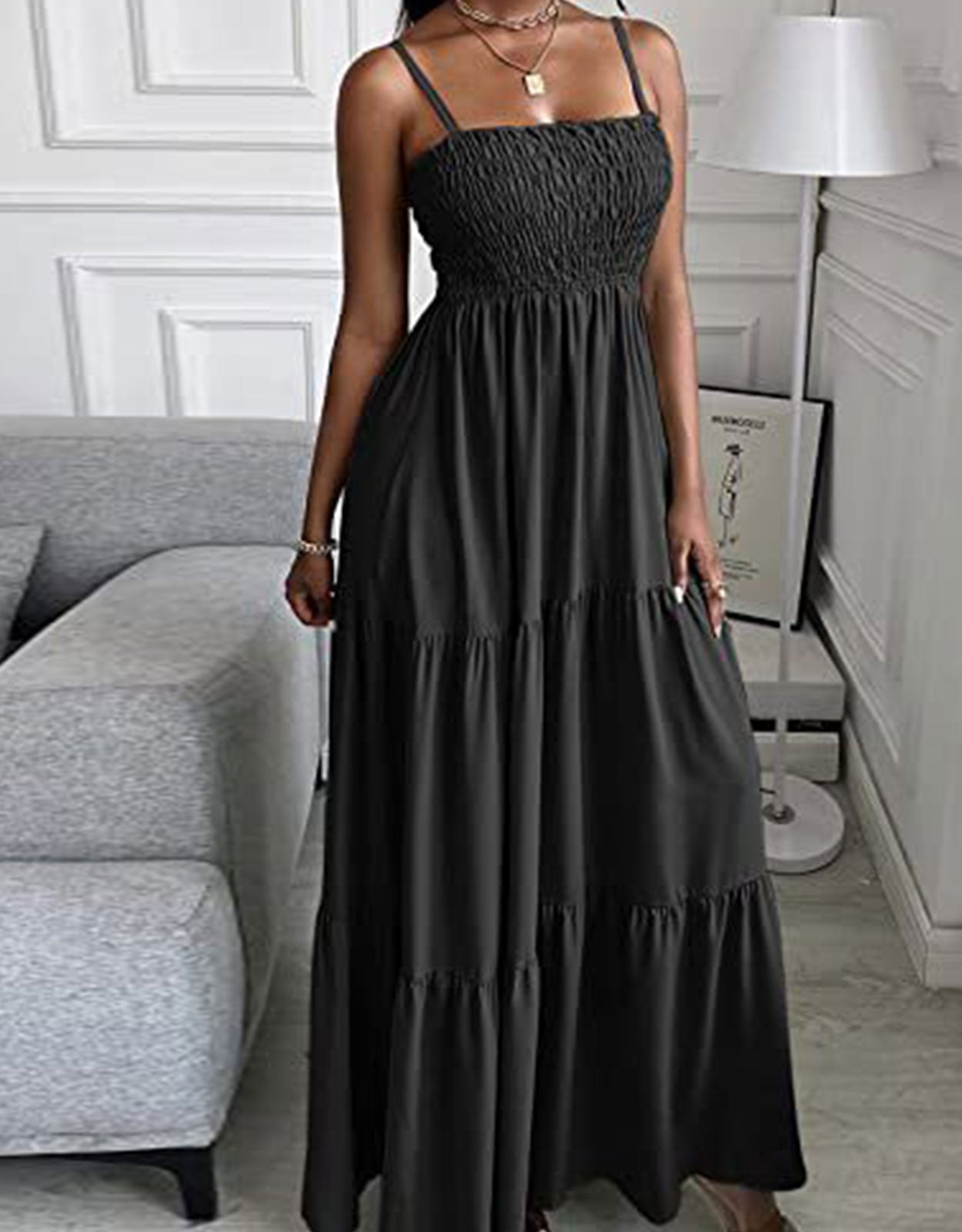 Sleeveless Strapless Swing Dress