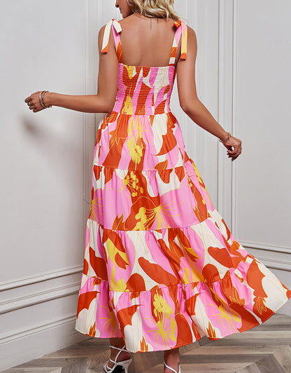 Printed Colorful Maxi Dress