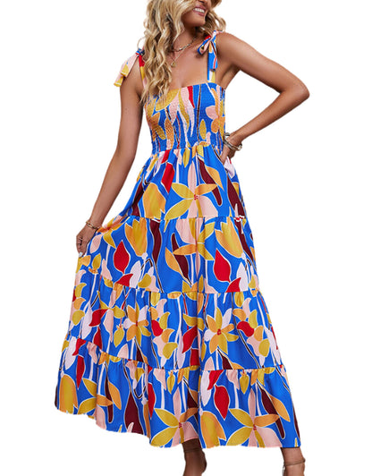 Printed Colorful Maxi Dress