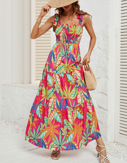 Printed Colorful Long Maxi Dress