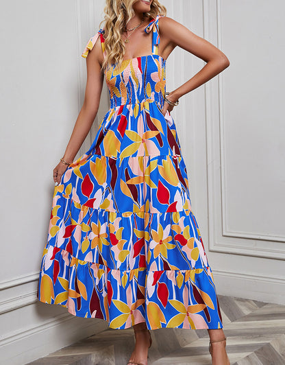 Printed Colorful Maxi Dress