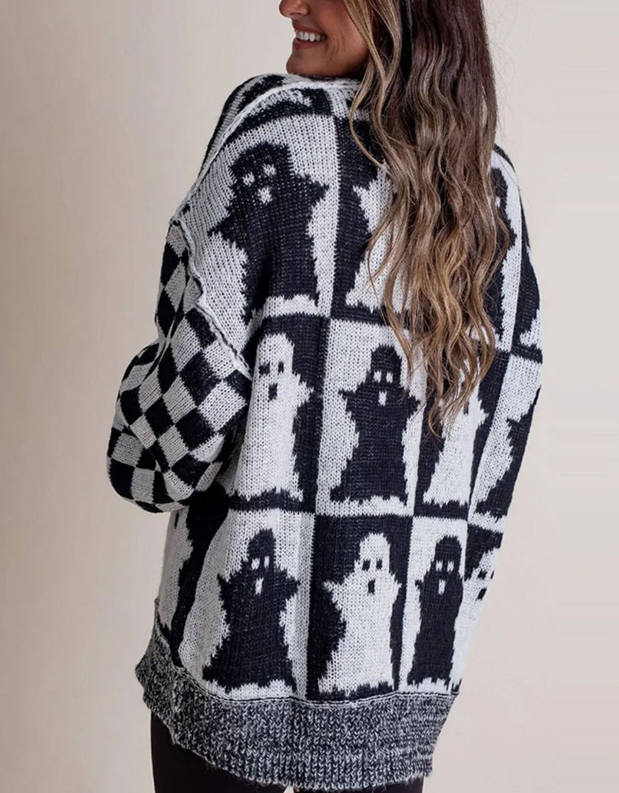 Halloween Checkered Sweater