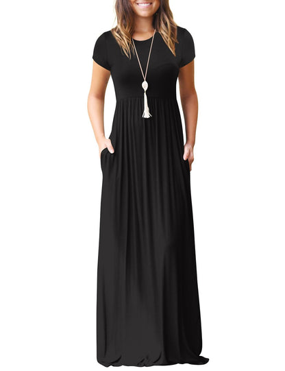 Maxi Dress for women High Waisted Summer Dreeses with Pockets