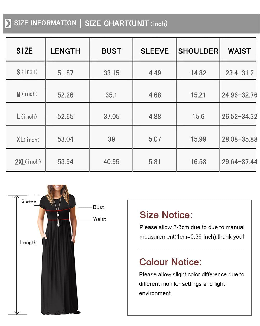 Maxi Dress for women High Waisted Summer Dreeses with Pockets