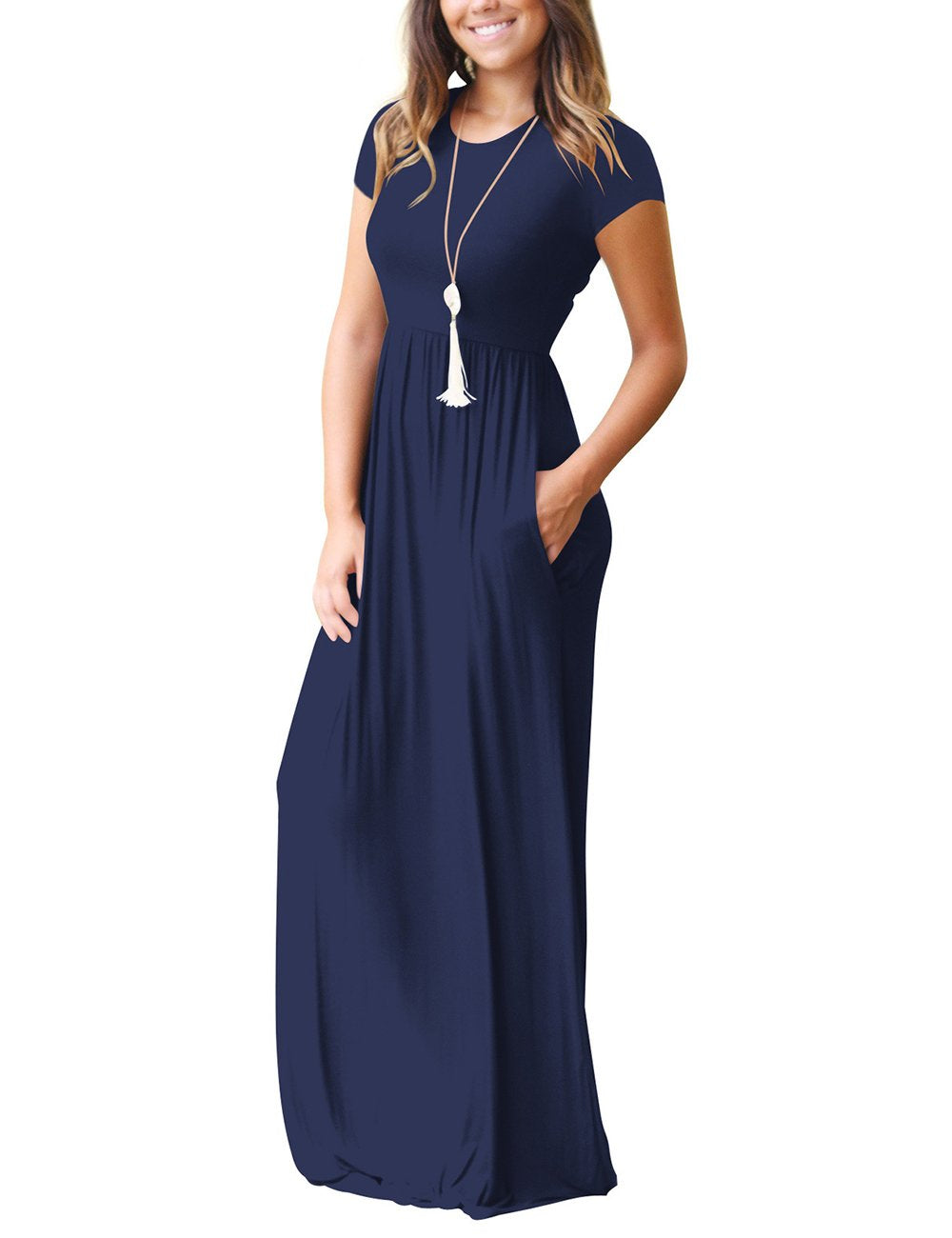 Maxi Dress for women High Waisted Summer Dreeses with Pockets