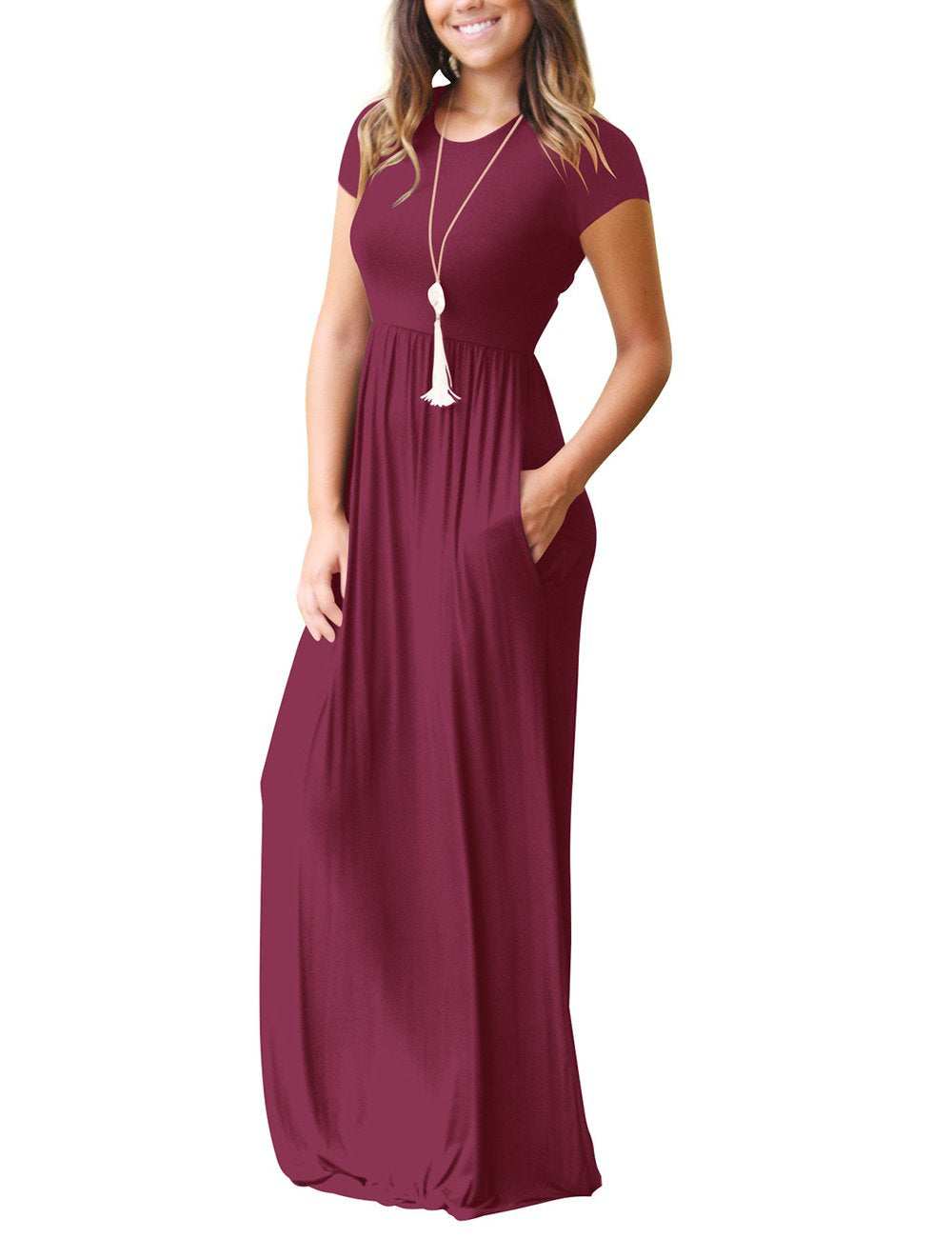 Maxi Dress for women High Waisted Summer Dreeses with Pockets