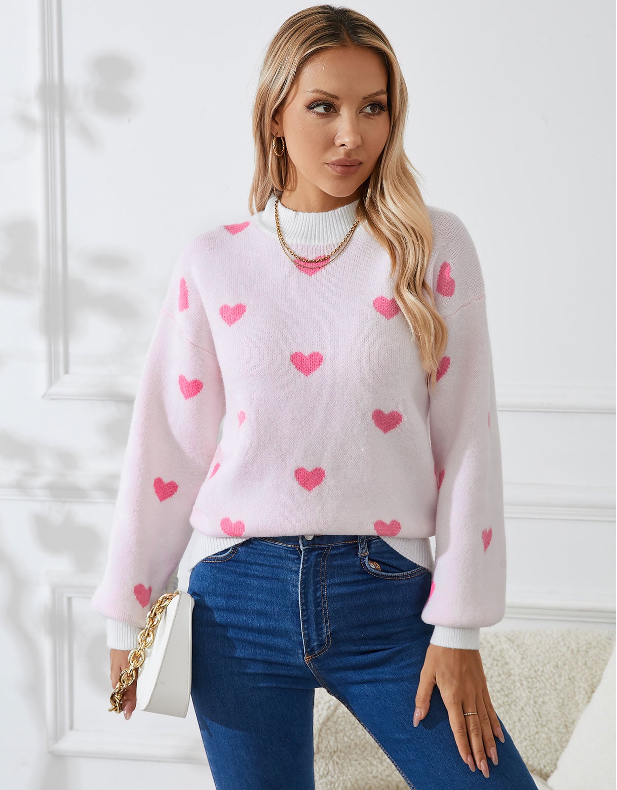 Casual Heart Sweater