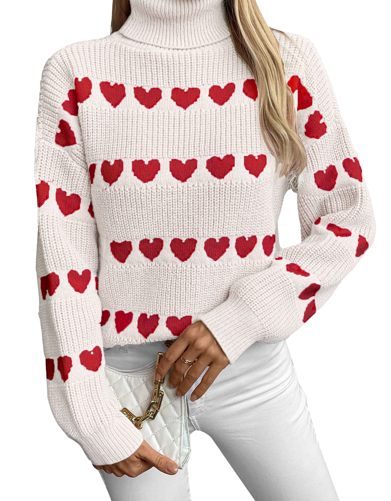 Knitwear Heart Pullover