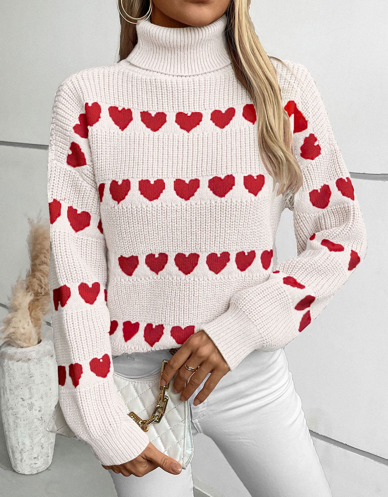 Knitwear Heart Pullover