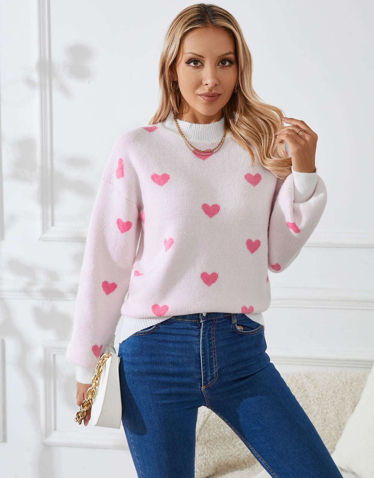 Casual Heart Sweater