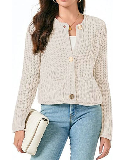 Chunky Cable Knit Cardigan