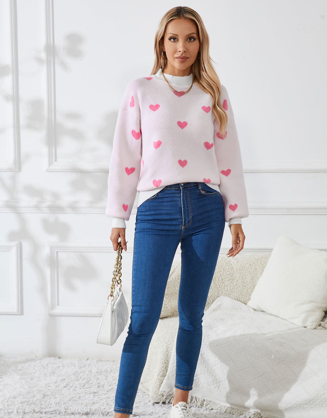 Casual Heart Sweater