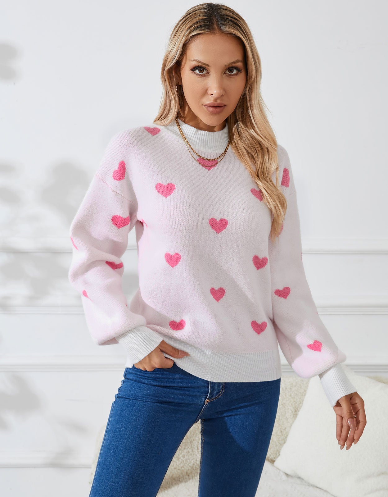 Casual Heart Sweater