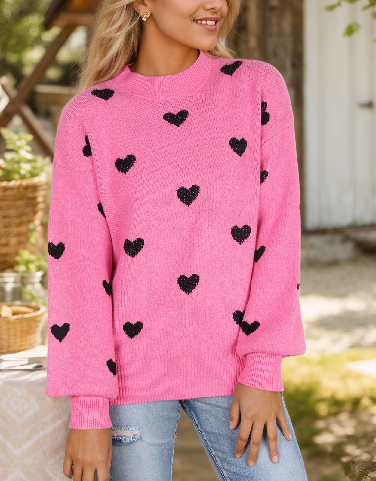 Casual Heart Sweater