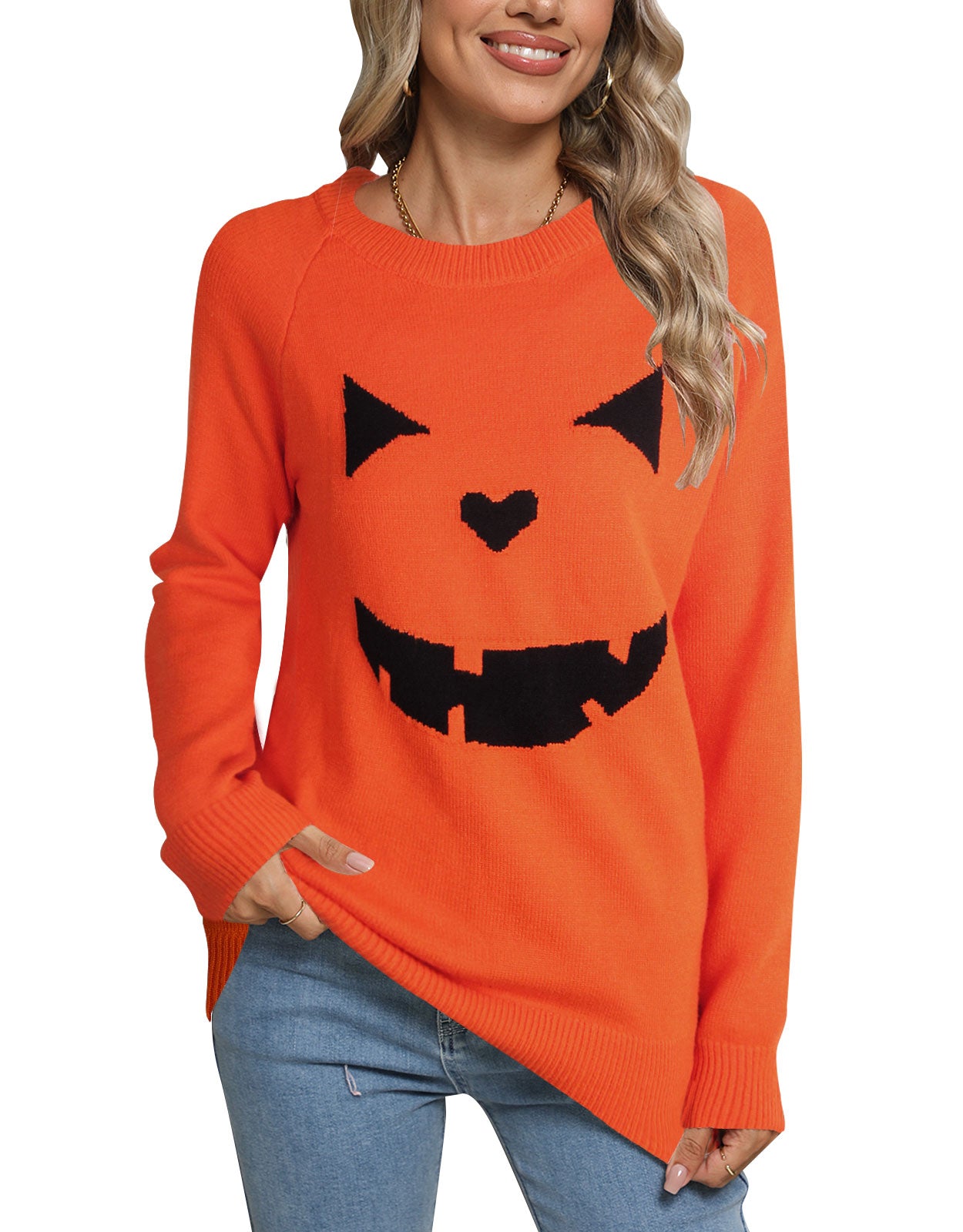 Halloween Evil Smiley Sweater