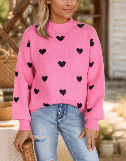 Casual Heart Sweater