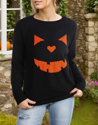 Halloween Evil Smiley Sweater