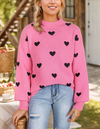 Casual Heart Sweater