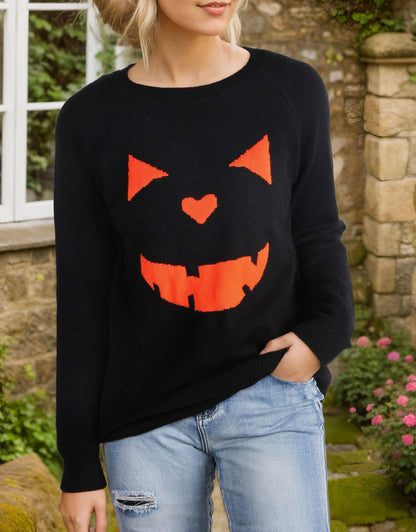 Halloween Evil Smiley Sweater