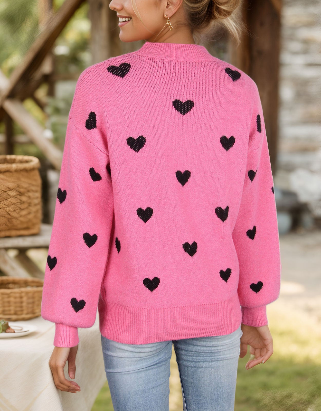 Casual Heart Sweater