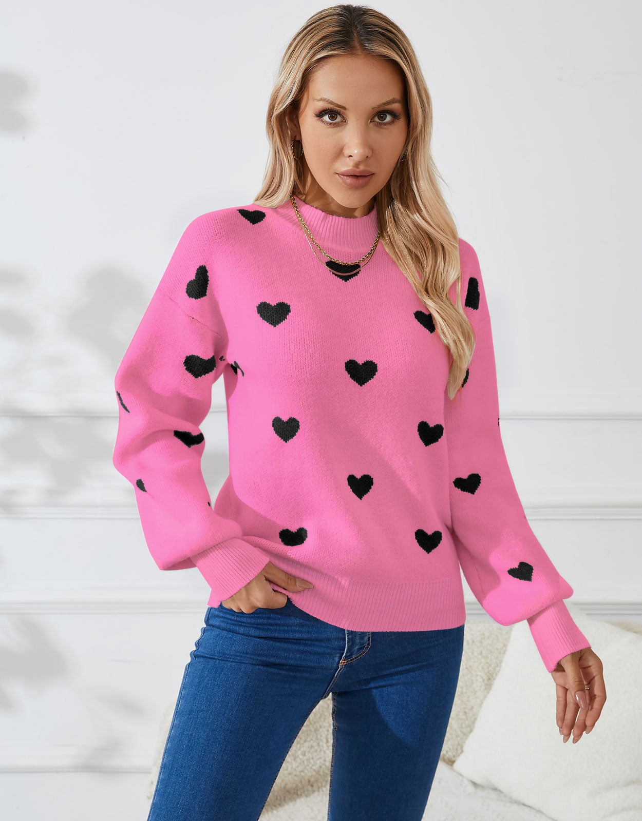 Casual Heart Sweater