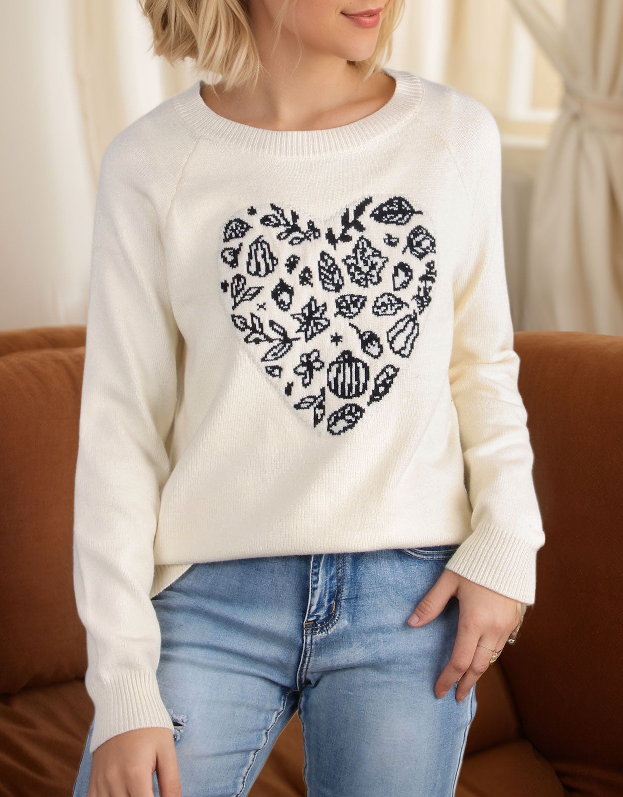 Love Heart Halloween Sweater