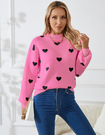 Casual Heart Sweater