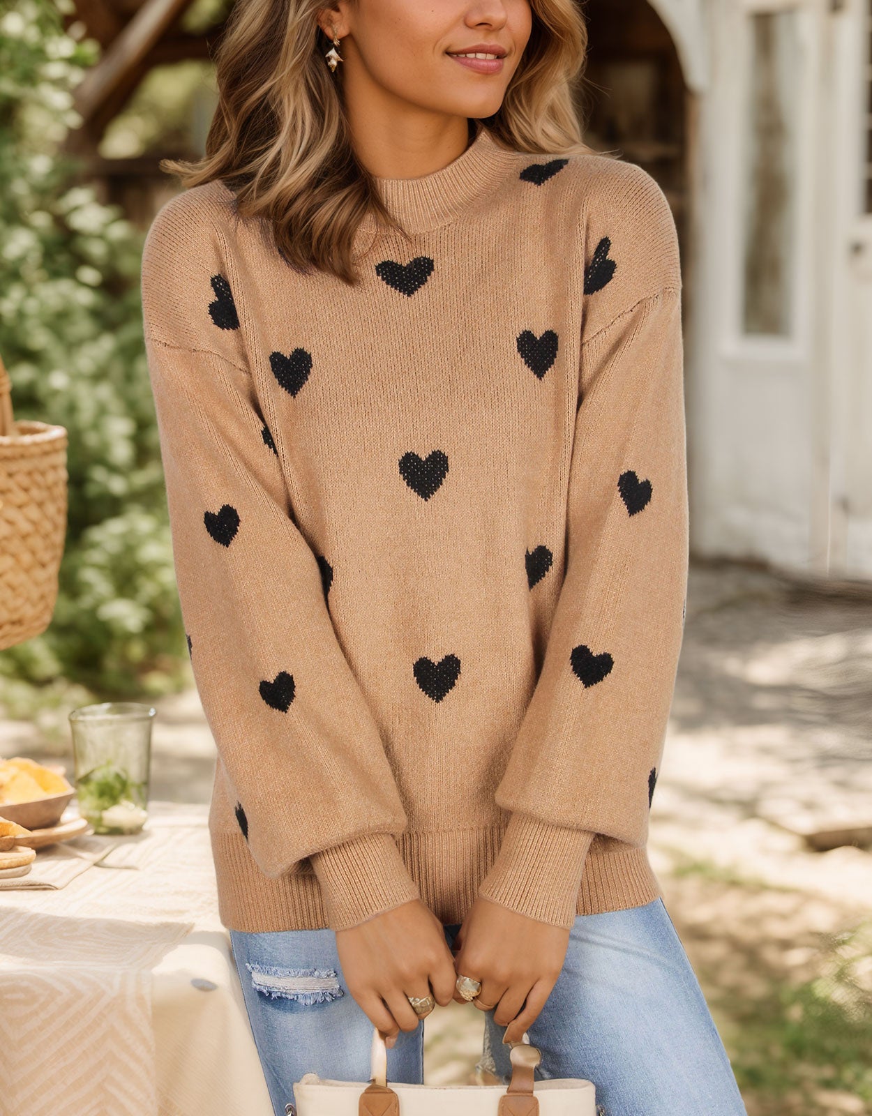 Casual Heart Sweater