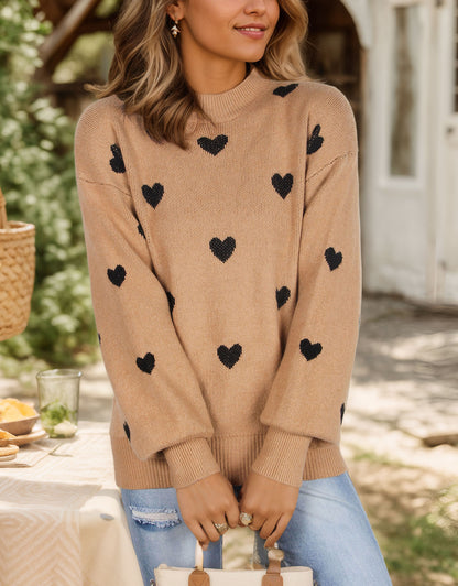 Casual Heart Sweater