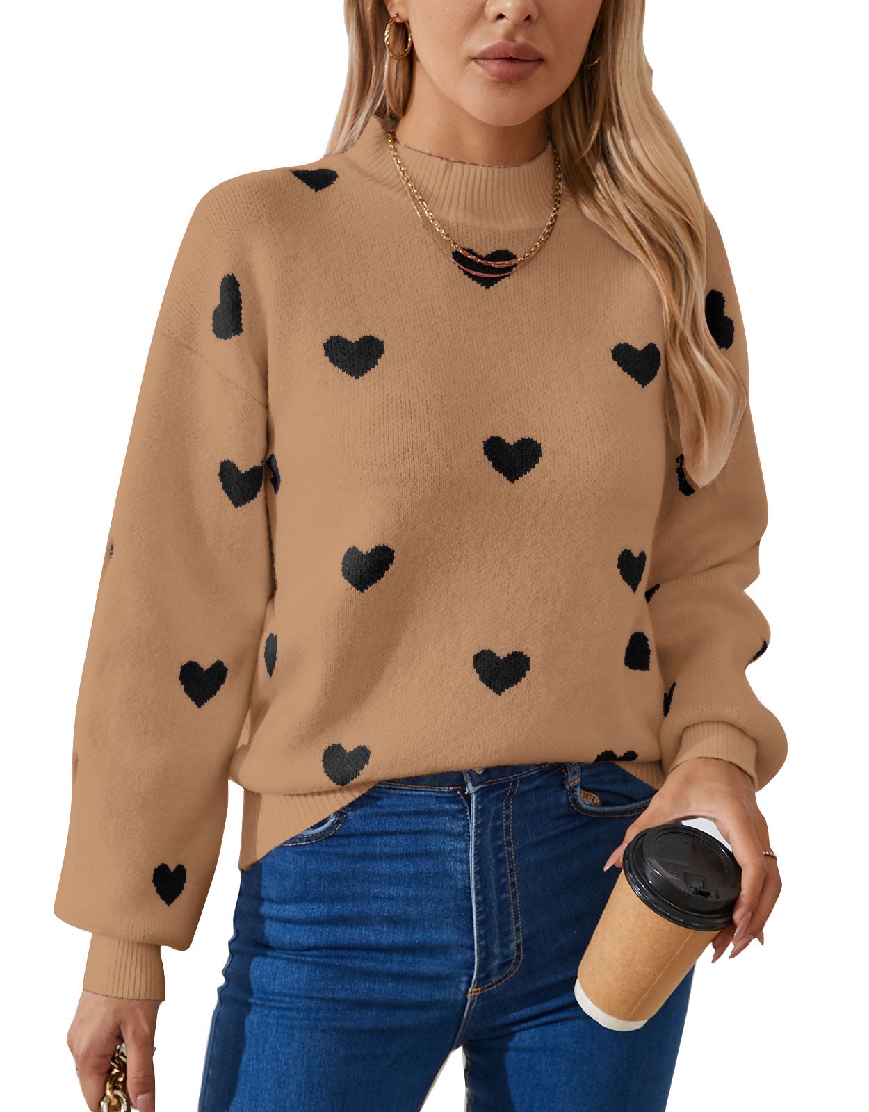 Casual Heart Sweater