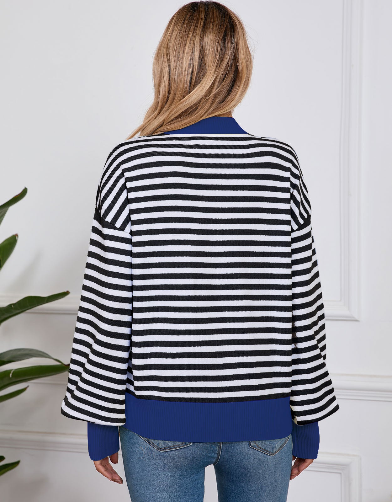 Casual Striped Pullover