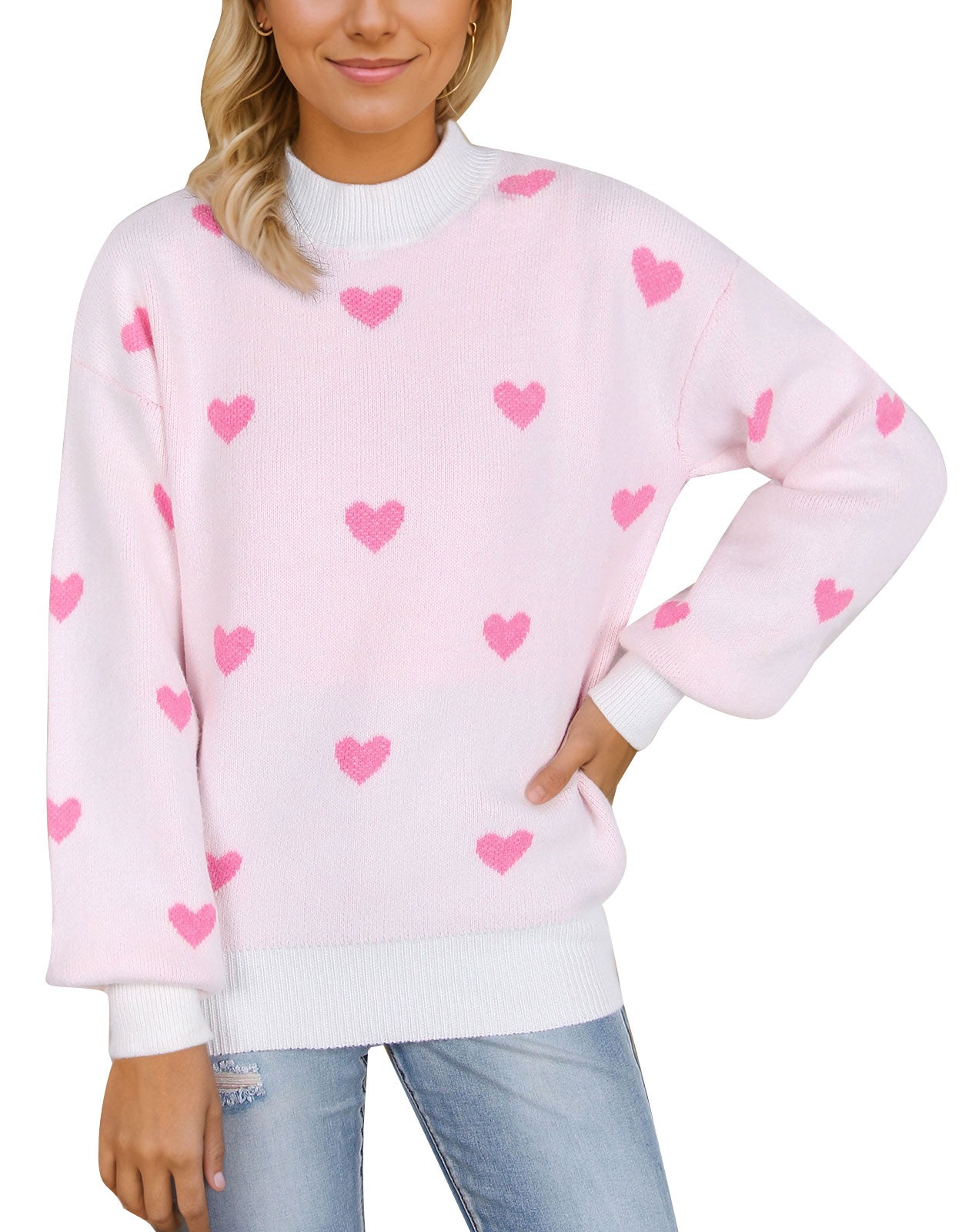 Casual Heart Sweater