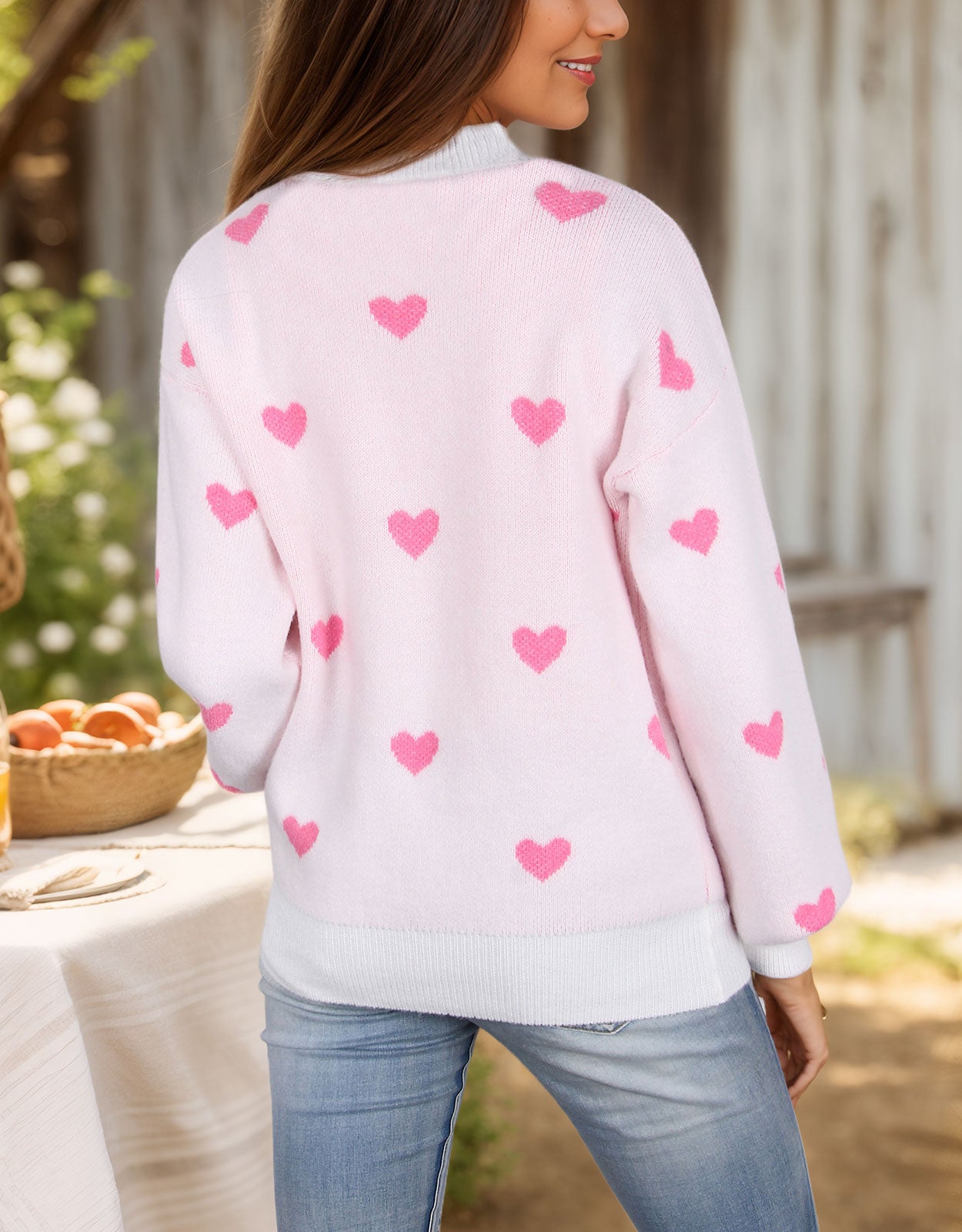 Casual Heart Sweater